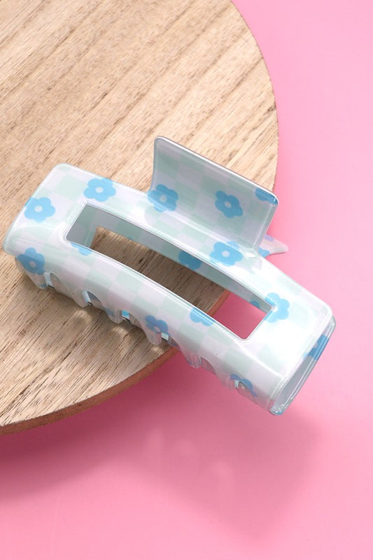 Daisy Checker Claw Clip