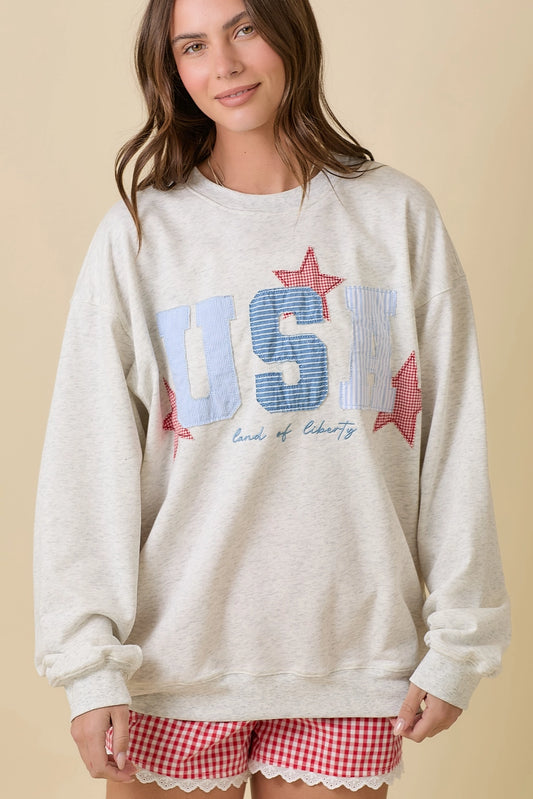 USA Land Of Liberty Patched Crew