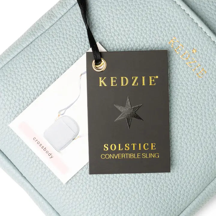 Kedzie Sky Blue Solstice Convertible Crossbody