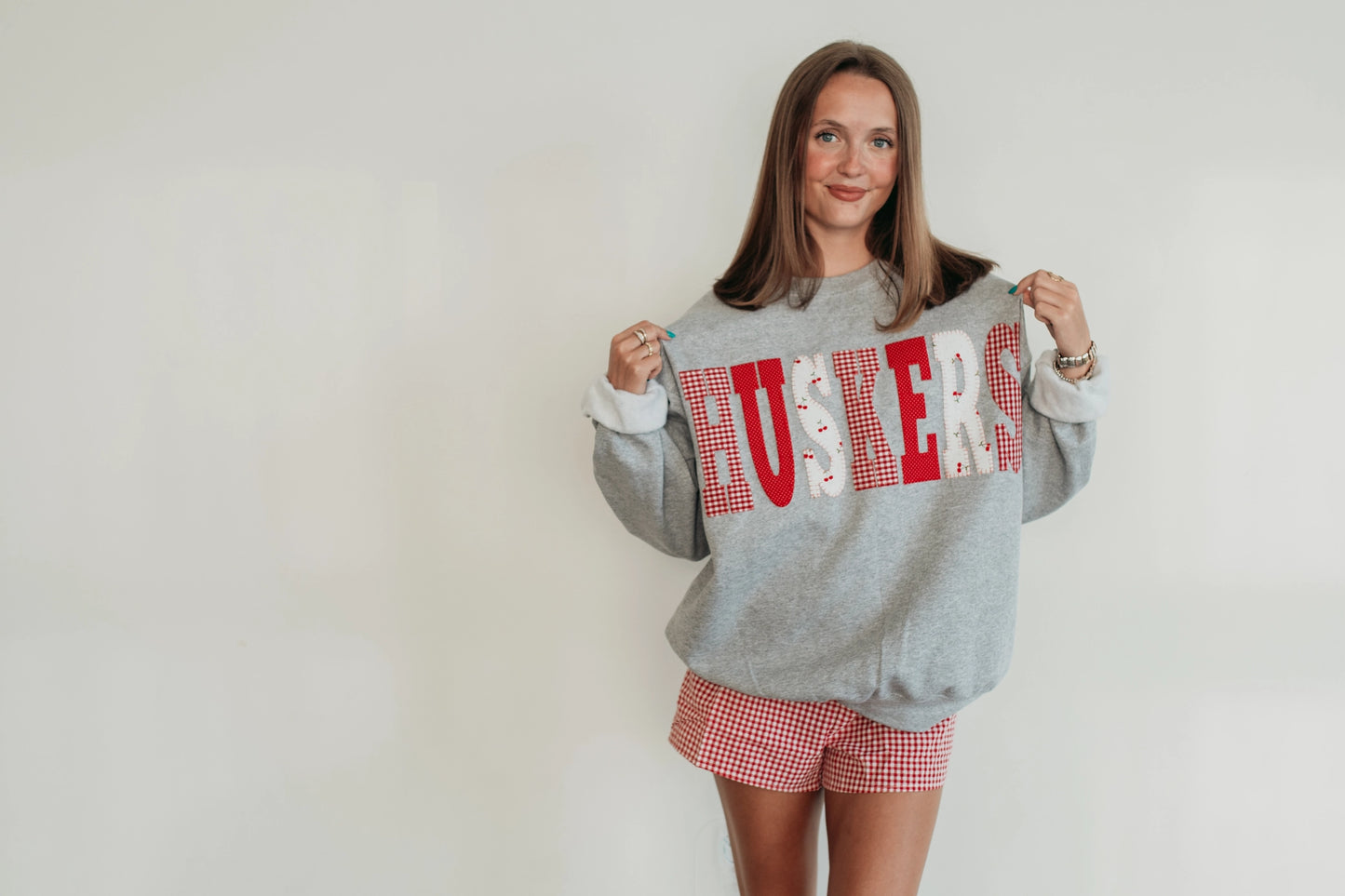 Huskers Patchwork Crew