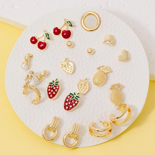 Fruit Earrings Set