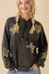 Mineral Wash Hoodie with Denim Star Patch