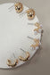 Trio Huggie Pearl Gold Hoop Earrings