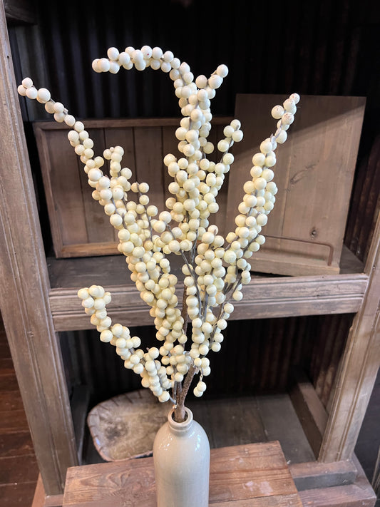 Cream Artificial Berry Pick