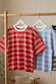 Striped Oversized Tee In Blue