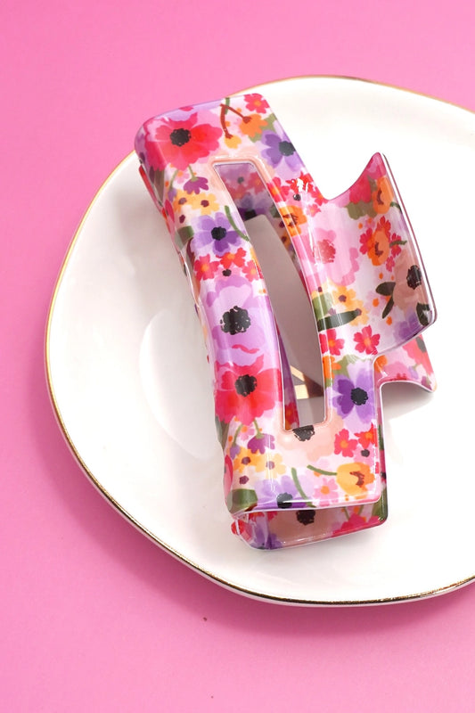 Floral Ditsy Cottage Core Claw Clip