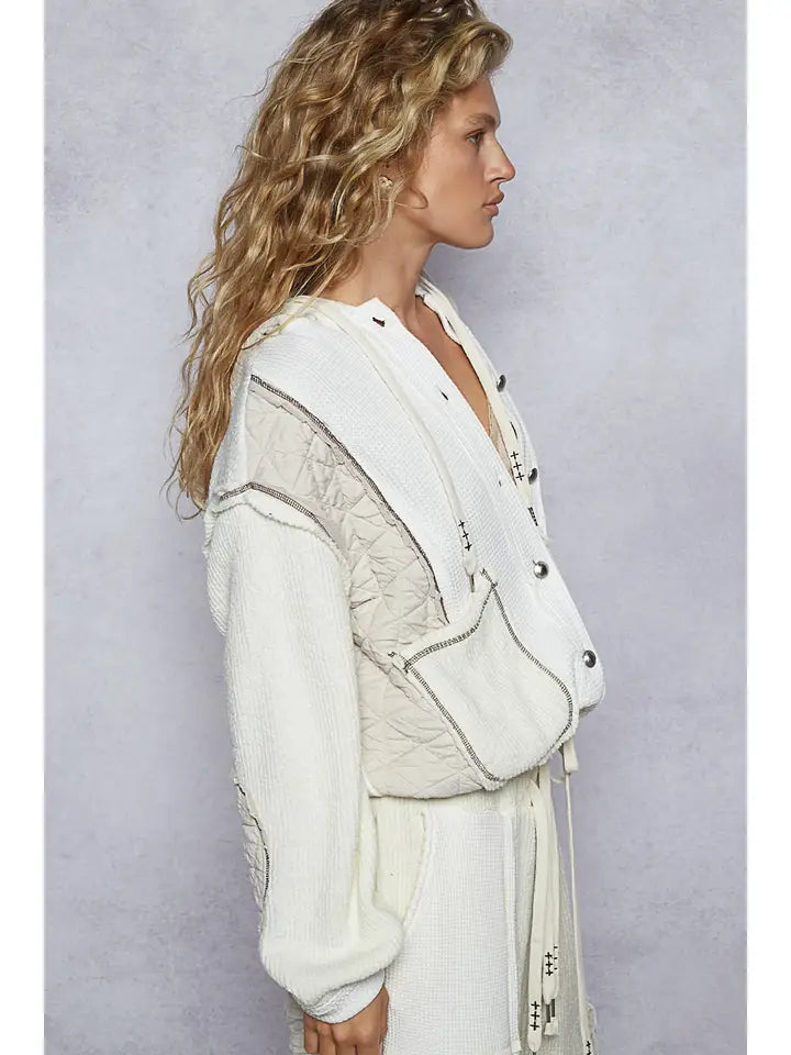 POL Multi Fabric Quilted Thermal Jacket