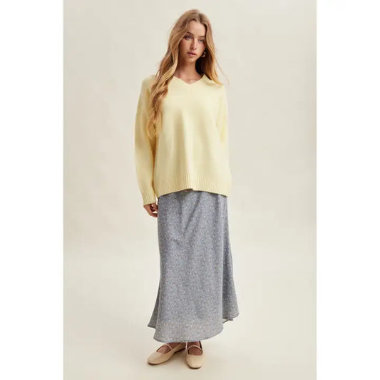 Classic V-Neck Knit Sweater