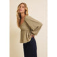 Miley Blouse in Olive
