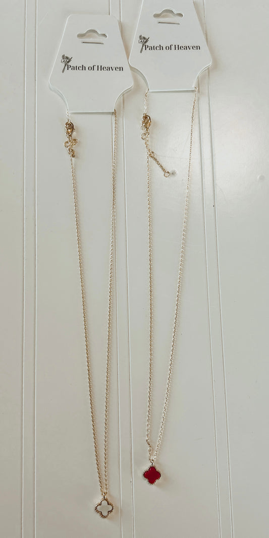 Mini Kendra Dupe Clover Necklace