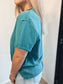 Mali Raw Hem Short Sleeve Top