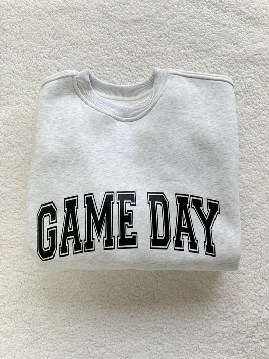 Game Day Embroider Football Bows Sweatshirt