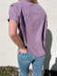 Mali Raw Hem Short Sleeve Top