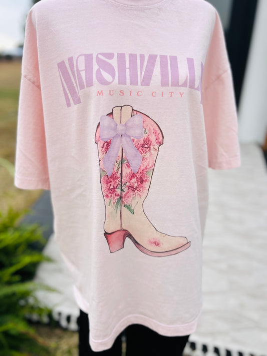 Girly Nashville Graphic Tee