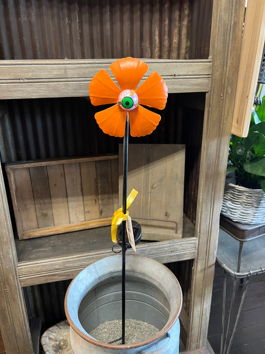 Spooky Eye Stake in Orange