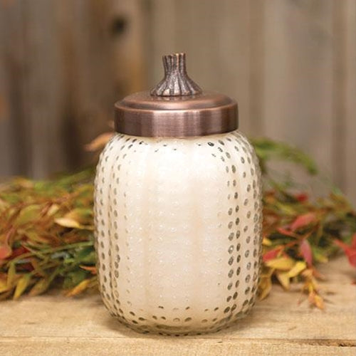 Pumpkin Jar Candle, Honey Pear Cider 15oz