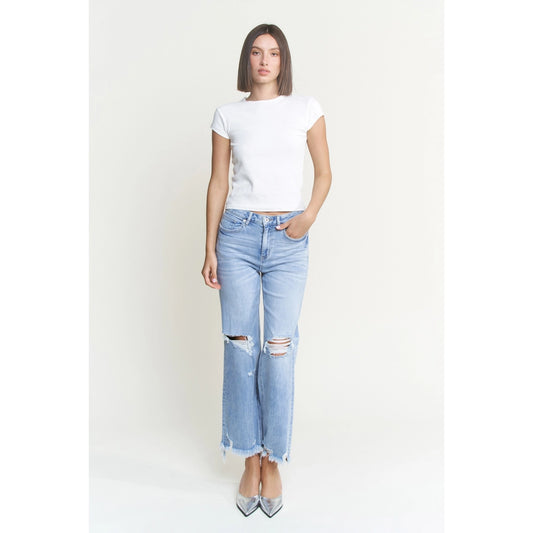 Mica High Rise Distress Jeans