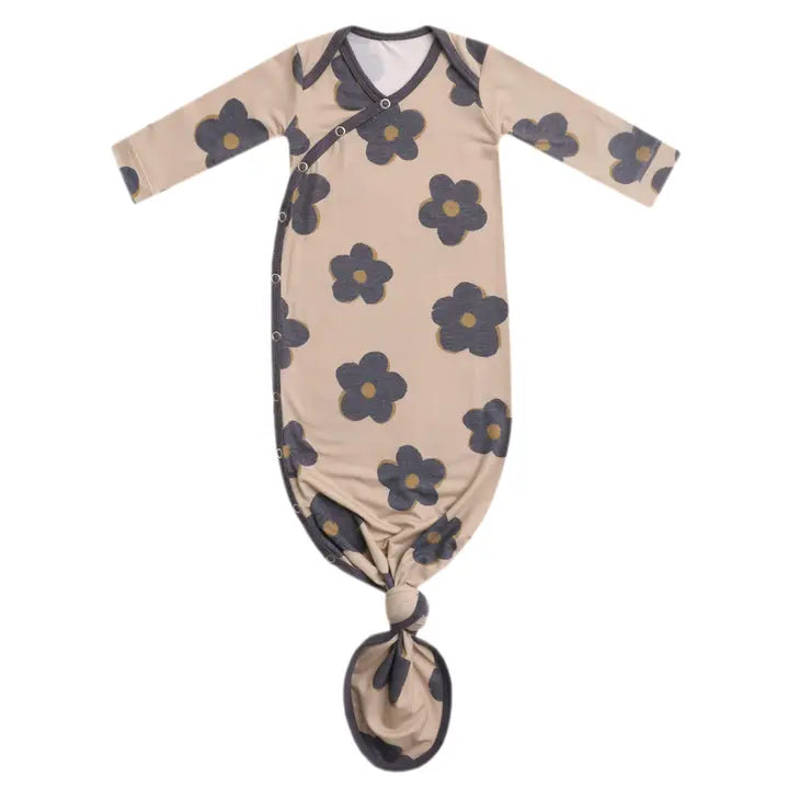 Newborn Knotted Gown - Gemma