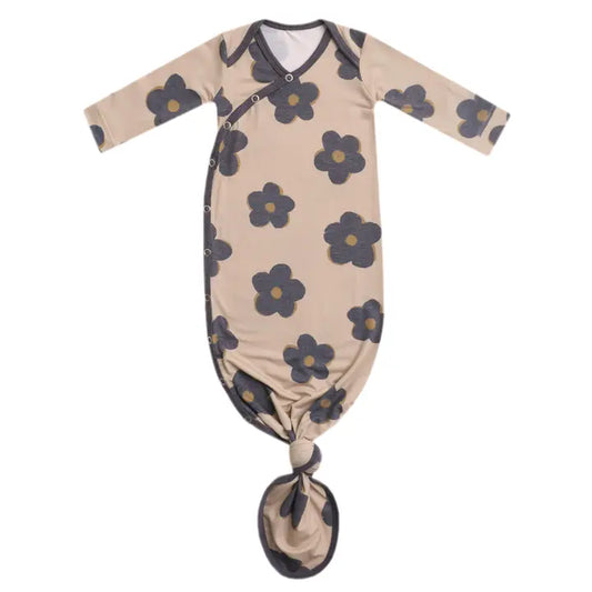 Newborn Knotted Gown - Gemma