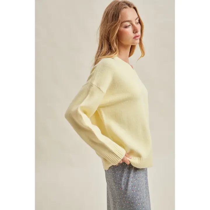 Classic V-Neck Knit Sweater