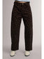 Floral Print Barrel Leg Pants