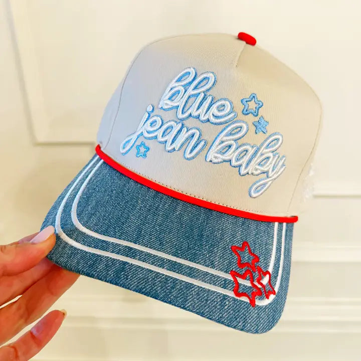 Blue Jean Baby Hat