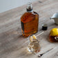 Textured Whiskey Glass w/ Embedded Gold Finish Bullet