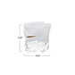 Textured Whiskey Glass w/ Embedded Gold Finish Bullet