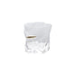Textured Whiskey Glass w/ Embedded Gold Finish Bullet