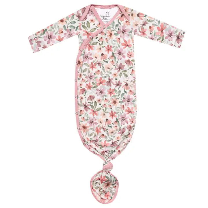 Newborn Knotted Gown - Natalie