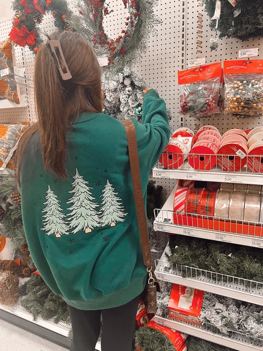 Christmas Tree Embroider Sweatshirt