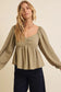 Miley Blouse in Olive