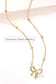 18K Stainless Steel Tarnish Free Bow Necklace