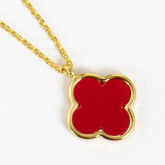 14K Gold-Dipped Clover Necklace