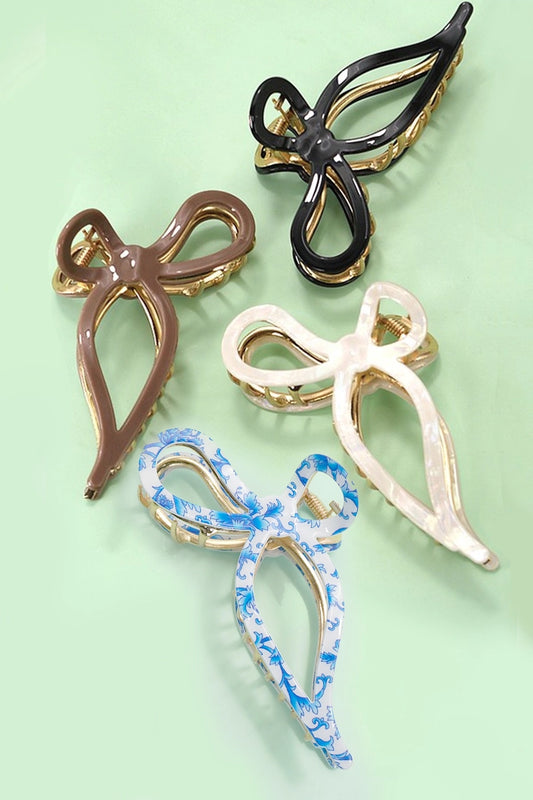 Jumbo Bow Hair Claw Clips