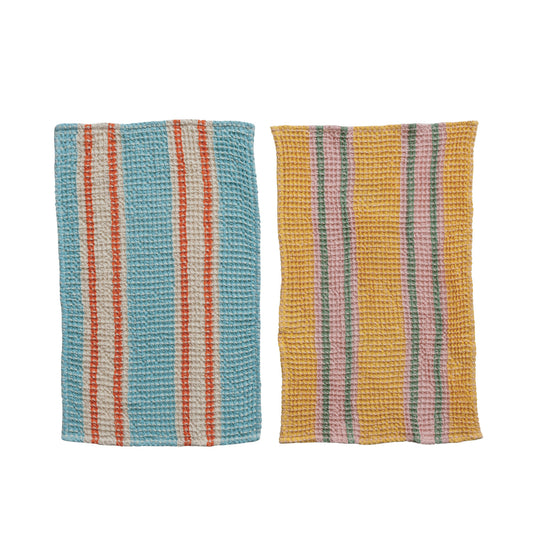 Woven Cotton Waffle Weave Tea Towel