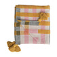 Woven Plaid Throw w/ Tassels