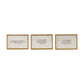 Metal & Glass Frame w/ Easel & Saying, Gold Finish
