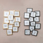 Metal & Glass Framed Magnet with Saying, Gold Finish