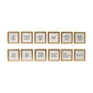 Metal & Glass Framed Magnet with Saying, Gold Finish