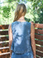 Seam Detail Sleeveless Denim Top