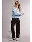 Floral Print Barrel Leg Pants