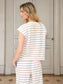 Stripe Knit Top In Khaki