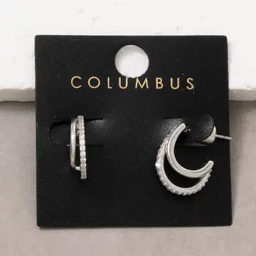 Double Layered Hoop Earrings