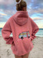 Ice Cream Pink Embroider Van Star Hoodie